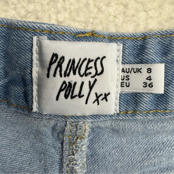 *PRINCESS POLLY* Gun Barrel City Denim Shorts - Picture 8 of 11